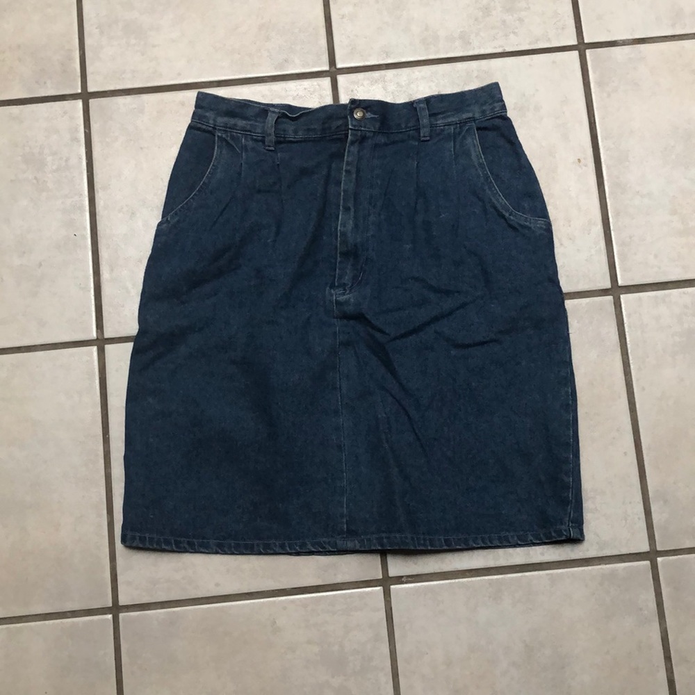 Vintage Denim Jean Skirt